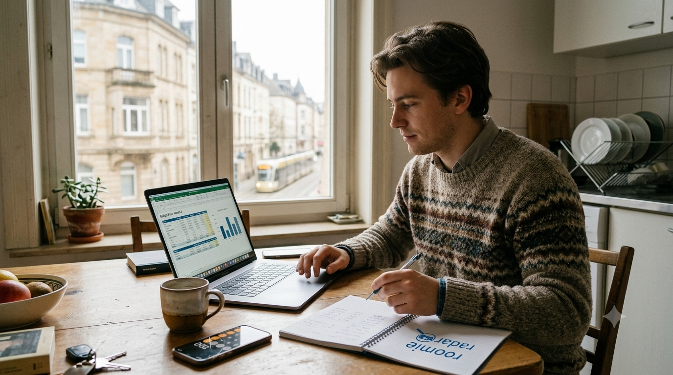 Combien coûte la vie au Luxembourg en colocation: budget mensuel réel poste par poste